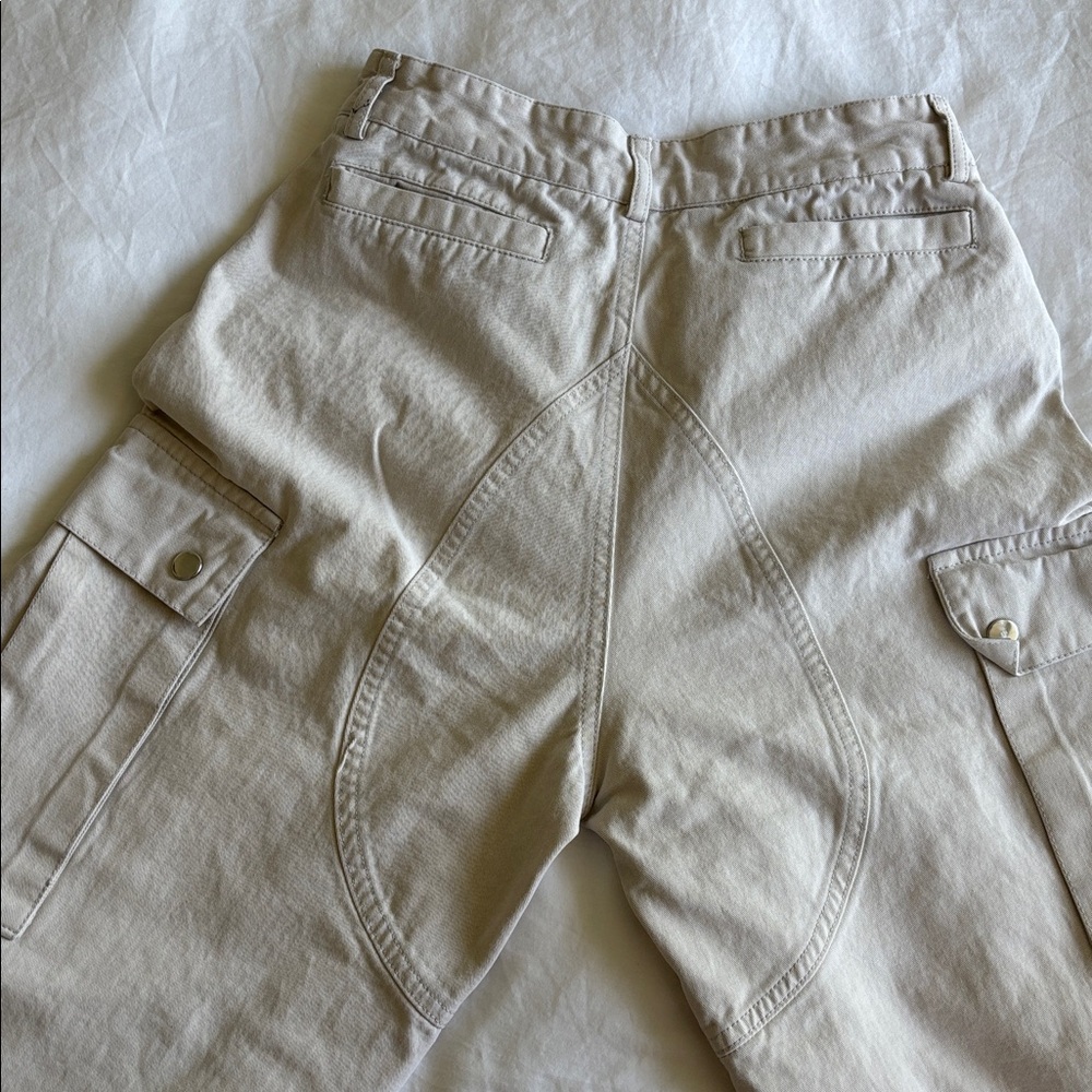 Aelfric Eden Light Beige Cargo Pants with Utility Pockets - Picture 3 of 8